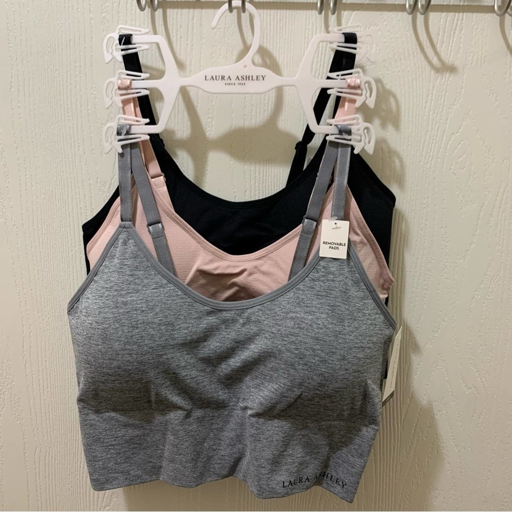 Laura Ashley 3 Pk‎ bra lingerie set New!